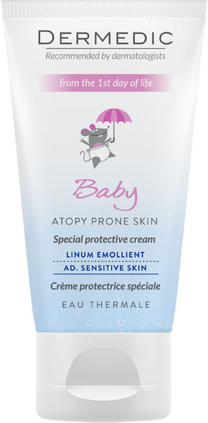 Изображение товара Крем детский Dermedic Emolient Linum Baby Защитный SPF15 (50г)
