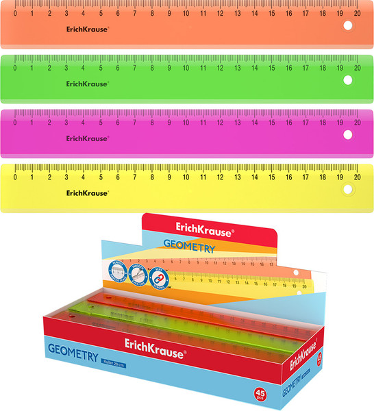 Изображение товара Линейка Erich Krause Neon / 52998