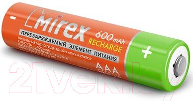 Изображение товара Комплект аккумуляторов Mirex HR03 / HR03-06-E4 (4шт)