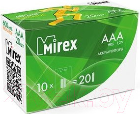 Изображение товара Комплект аккумуляторов Mirex HR03 / HR03-06-E4 (4шт)