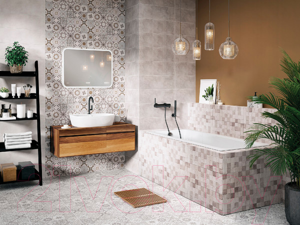 Изображение товара Плитка Cersanit Sonata SOS091D (195x598, серый)