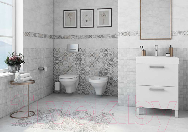 Изображение товара Плитка Cersanit Sonata SOS091D (195x598, серый)