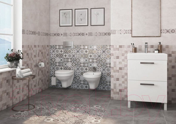Изображение товара Бордюр Cersanit Sonata SO1O451DT (80x598, многоцветный)