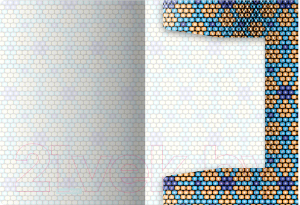 Изображение товара Папка для бумаг Erich Krause Blue&Orange Beads / 52898