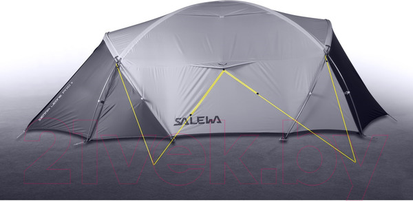 Изображение товара Палатка Salewa Sierra Leone II Light / 5624-5315 (Grey/Cactus)
