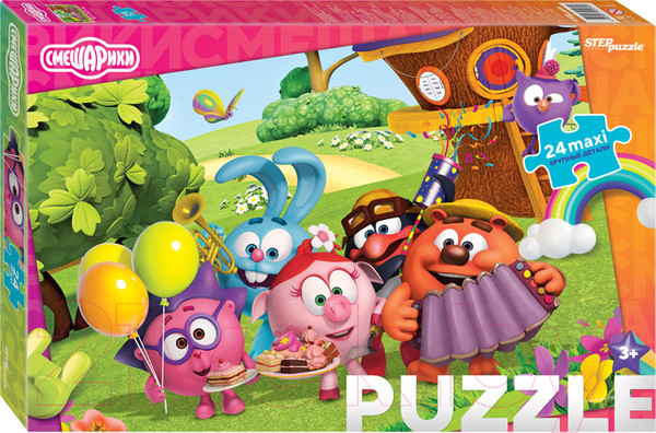 Изображение товара Пазл Step Puzzle Смешарики / 90074 (24эл)