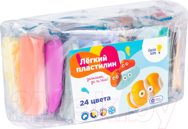 Изображение товара Пластилин легкий Genio Kids Легкий пластилин / TA1726 (24 цвета)