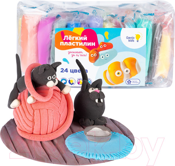 Изображение товара Пластилин легкий Genio Kids Легкий пластилин / TA1726 (24 цвета)