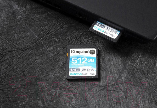 Изображение товара Карта памяти Kingston Canvas Go Plus SDXC (Class10) 64Gb (SDG3/64GB)