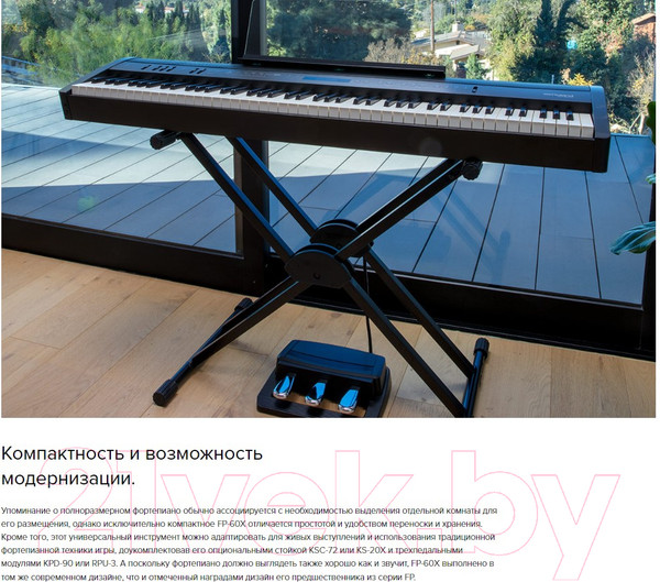 Изображение товара Цифровое фортепиано Roland FP-60X BK