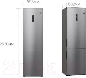 Изображение товара Холодильник с морозильником LG DoorCooling+ GA-B509CMQM