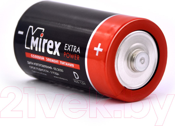 Изображение товара Комплект батареек Mirex R20 D 1.5V / 23702-LR20-E2 (2шт)