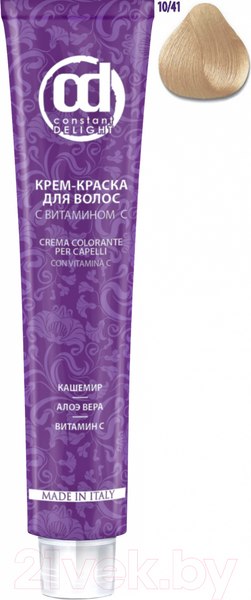 Изображение товара Крем-краска для волос Constant Delight Crema Colorante с витамином С 10/41 (100мл, светлый блондин бежевый сандрэ)