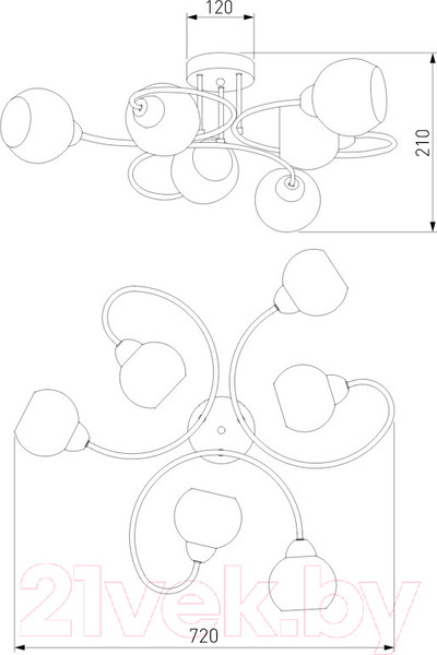 Изображение товара Люстра Евросвет 30136/6 (хром)