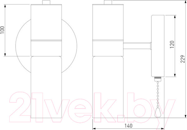 Изображение товара Бра Евросвет 70125/1 (черный)