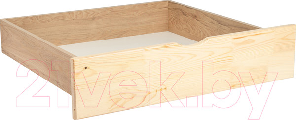 Изображение товара Ящик под кровать Мебельград Соня выкатной 785x676x225 (прозрачный лак)
