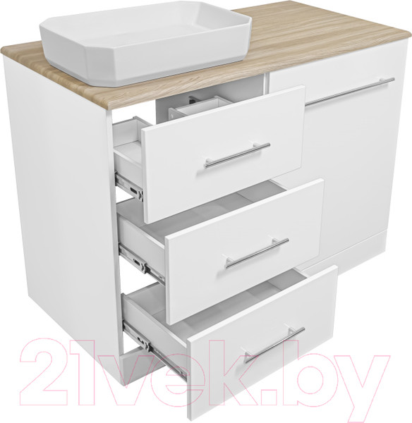 Изображение товара Тумба под умывальник Misty Респект 110 / Э-Рес01110-13ЯЛ