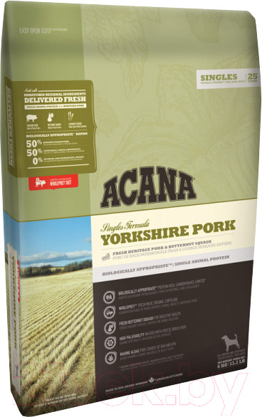 Изображение товара Сухой корм для собак Acana Yorkshire Pork / 2133 (11.4кг)