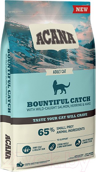 Изображение товара Сухой корм для кошек Acana Bountiful Catch / 2180 (4.5кг)