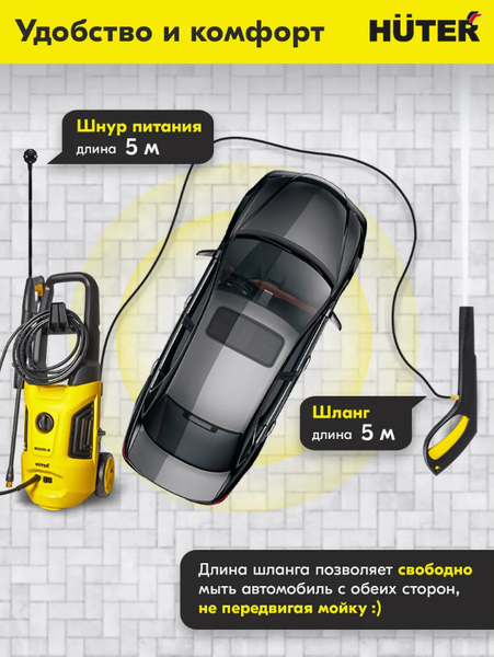 Изображение товара Мойка высокого давления Huter M2000-A (70/8/25)