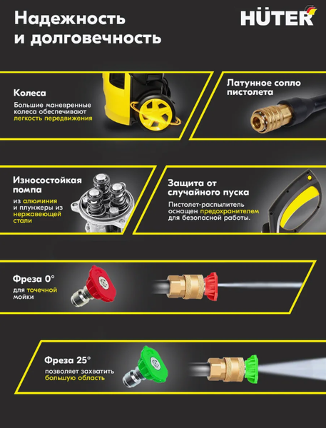 Изображение товара Мойка высокого давления Huter M2000-A (70/8/25)