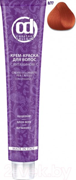 Изображение товара Крем-краска для волос Constant Delight Crema Colorante с витамином С 8/77 (100мл, светло-русый медный экстра)