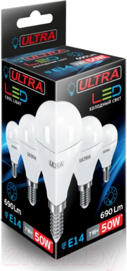 Изображение товара Лампа Ultra LED-G45-7W-E14-4000K