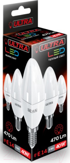 Изображение товара Лампа Ultra LED-С37-5W-E14-3000K