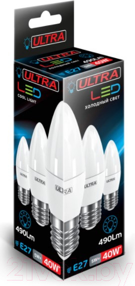 Изображение товара Лампа Ultra LED-С37-5W-E27-4000K