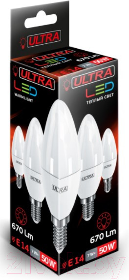 Изображение товара Лампа Ultra LED-С37-7W-E14-3000K