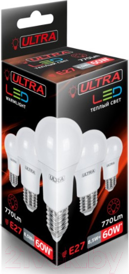 Изображение товара Лампа Ultra LED-A50-8.5W-E27-3000K