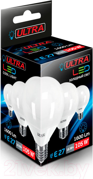 Изображение товара Лампа Ultra LED-G100-16W-E27-4000K