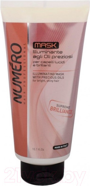 Изображение товара Маска для волос Brelil Professional Для придания бриллиантового блеска с маслом арганы и макадамии (300мл)