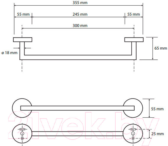 Изображение товара Держатель для полотенца Bemeta 104204010