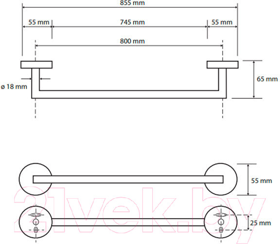 Изображение товара Держатель для полотенца Bemeta 104204262