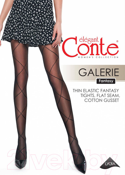 Изображение товара Колготки Conte Elegant Galerie (р.3, Nero)