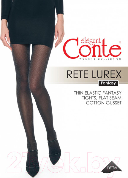 Изображение товара Колготки Conte Elegant Rete Lurex (р.5, Nero)