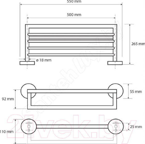 Изображение товара Держатель для полотенца Bemeta 104219074