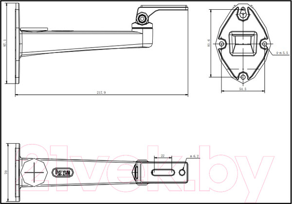 Изображение товара Кронштейн для камер видеонаблюдения Hikvision DS-1292ZJ