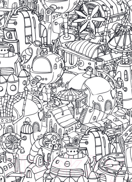 Изображение товара Раскраска-антистресс Эксмо Стимпанк