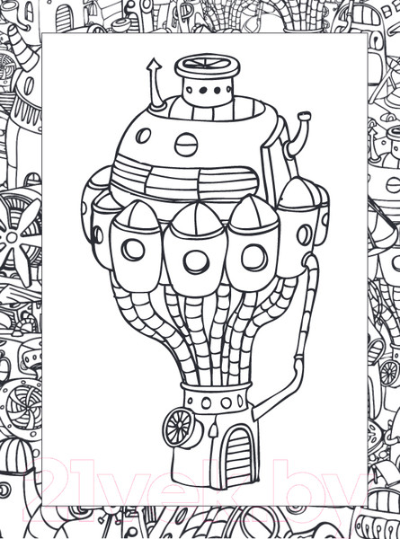 Изображение товара Раскраска-антистресс Эксмо Стимпанк