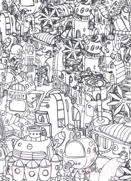 Изображение товара Раскраска-антистресс Эксмо Стимпанк