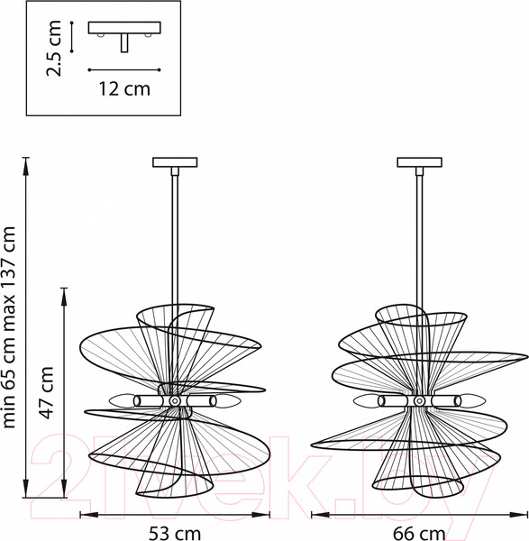 Изображение товара Люстра Lightstar Zeta 728163 (MD20107-6A)
