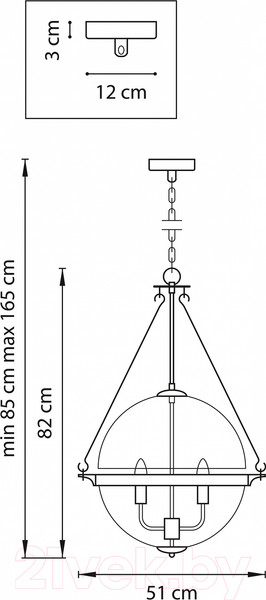 Изображение товара Люстра Lightstar Modena 816044 (MD20102-4A)