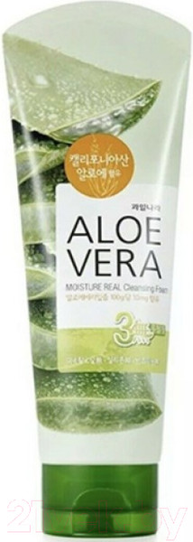 Изображение товара Пенка для умывания Welcos Kwailnara Aloevera Moisture Real Cleansing Foam (150г)