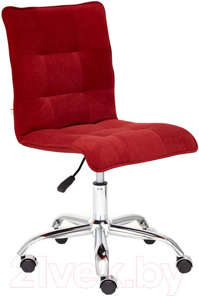 Изображение товара Кресло офисное Tetchair Zero флок (бордовый)