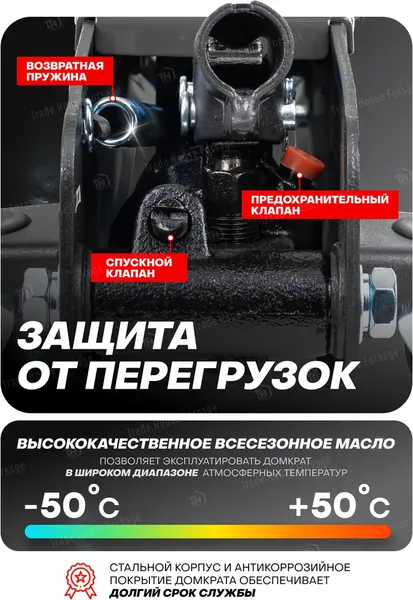 Изображение товара Подкатной домкрат RockForce RF-TH12074 (47839)