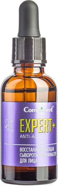 Изображение товара Сыворотка для лица Compliment Expert+Anti-Age восстанавливающая сыворотка-реаниматор (25мл)