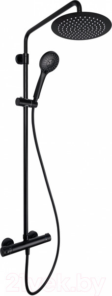 Изображение товара Душевая система со смесителем Rubineta Olo BK + Thermo-15 / 625038