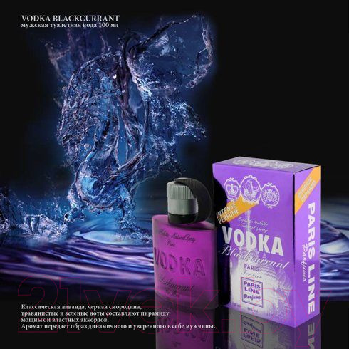 Изображение товара Туалетная вода Paris Line Vodka Blackcurrant (100мл)